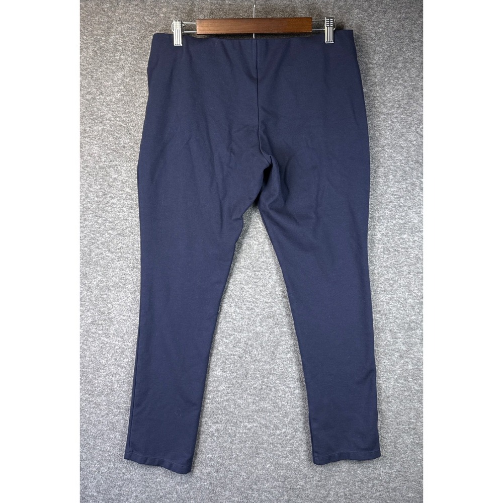 Lauren‎ Ralph Lauren Navy Blue Stretch Pull On Pants Womens Size PL Petite Large - Picture 3 of 9